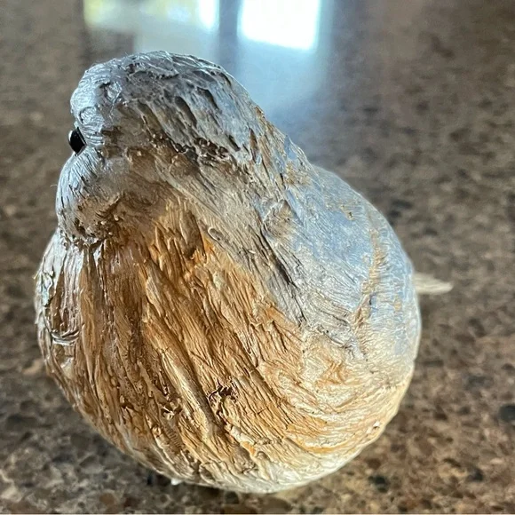 Decorative Bird Figurine with Floral Design - Picture 3 of 6